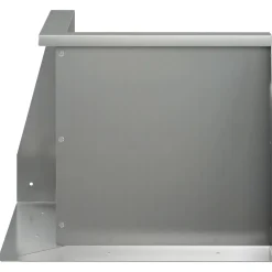 vidaXL Keerwand 50 x 50 x 40 cm Gegalvaniseerd staal zilver