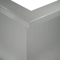 vidaXL Keerwand 50 x 50 x 40 cm Gegalvaniseerd staal zilver