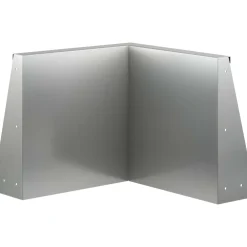 vidaXL Keerwand 50 x 50 x 40 cm Gegalvaniseerd staal zilver