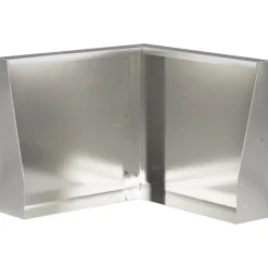 vidaXL Keerwand 50 x 50 x 30 cm Roestvrij staal zilver