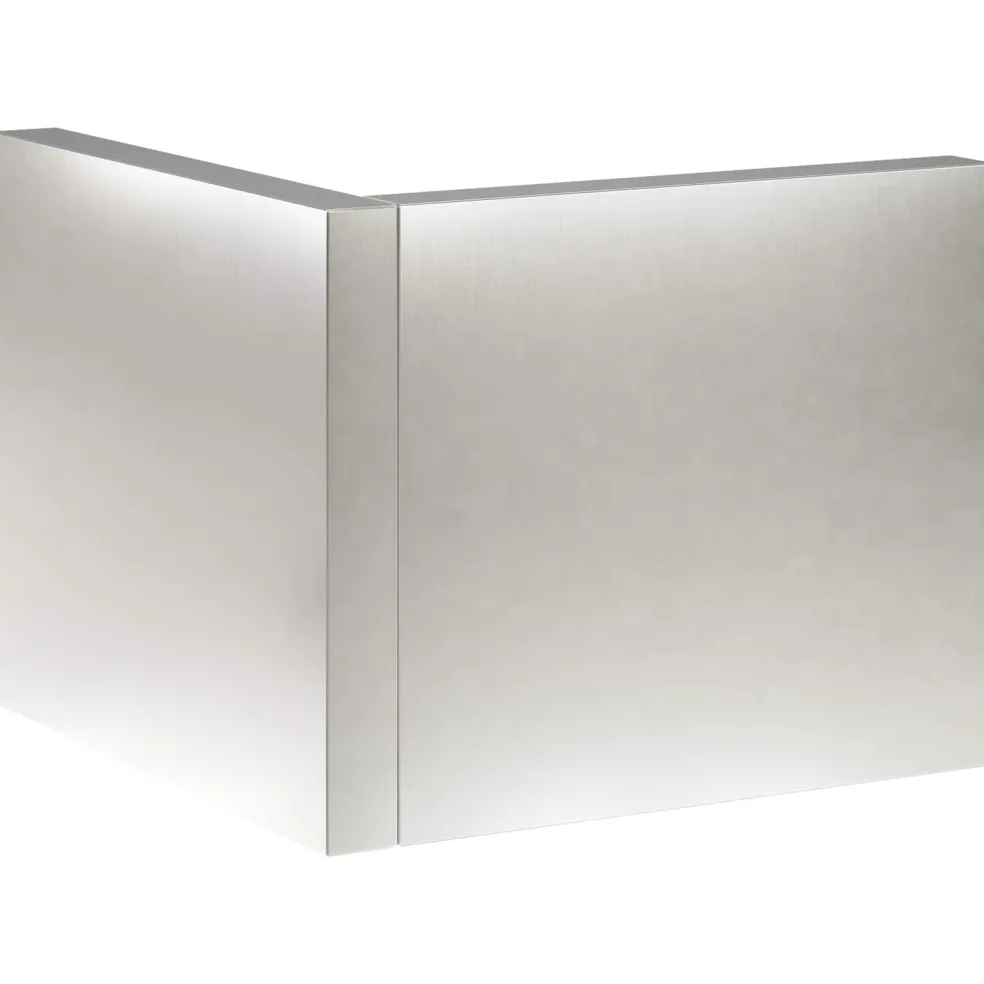 vidaXL Keerwand 50 x 50 x 30 cm Roestvrij staal zilver