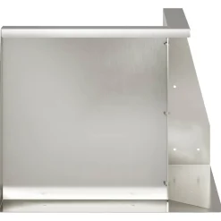 vidaXL Keerwand 50 x 50 x 30 cm Roestvrij staal zilver