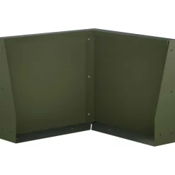 vidaXL Keerwand 50 x 50 x 30 cm Staal Olijfgroen