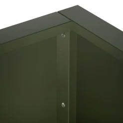 vidaXL Keerwand 50 x 50 x 30 cm Staal Olijfgroen