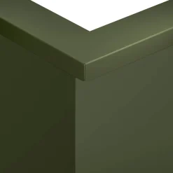 vidaXL Keerwand 50 x 50 x 30 cm Staal Olijfgroen