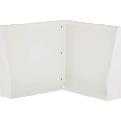 vidaXL Keerwand 50 x 50 x 30 cm Staal Wit