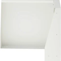 vidaXL Keerwand 50 x 50 x 30 cm Staal Wit