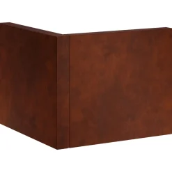 vidaXL Keerwand 50 x 50 x 30 cm weervast staal Roestkleurig