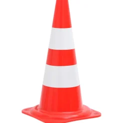 vidaXL Kegelset met ketting 10 m rood en wit
