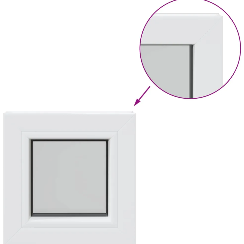 vidaXL Kelderraam interne kleur wit RISOR 30 x 30 cm