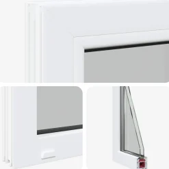 vidaXL Kelderraam interne kleur wit RISOR 30 x 30 cm