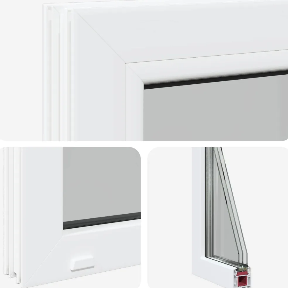 vidaXL Kelderraam interne kleur wit RISOR 30 x 30 cm