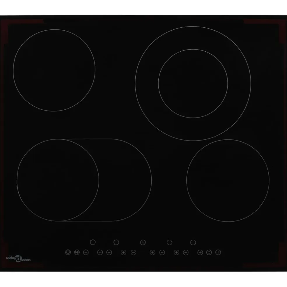 vidaXL Keramische kookplaat met 4 kookzones aanraakbediening 6600 W