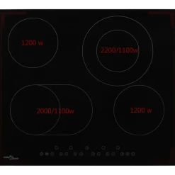 vidaXL Keramische kookplaat met 4 kookzones aanraakbediening 6600 W
