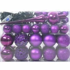 vidaXL Kerstbal Set 61 st 150 LED's Warmwit Ø 6 cm