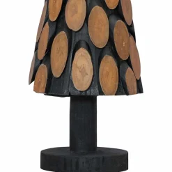 vidaXL Kerstboom met standaard Bruin 61 cm Massief teakhout