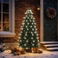 vidaXL Kerstboomverlichting met 150 LED's koudwit net 150 cm