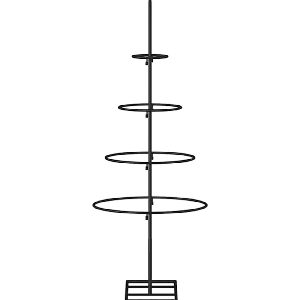 vidaXL Kerstdecoratie kerstboom 60 cm metaal zwart