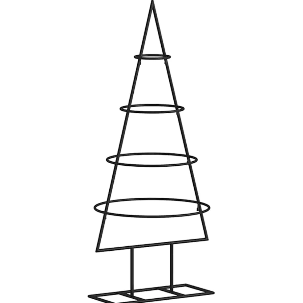 vidaXL Kerstdecoratie kerstboom 60 cm metaal zwart