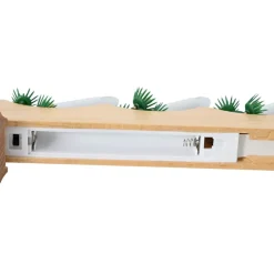 vidaXL Kerst Kaars Brug 7 LED's Warmwit 39.5 x 5 x 29 cm