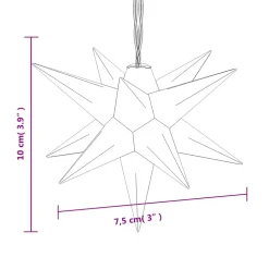 vidaXL Kerstlamp 10 LED's 10 cm wit