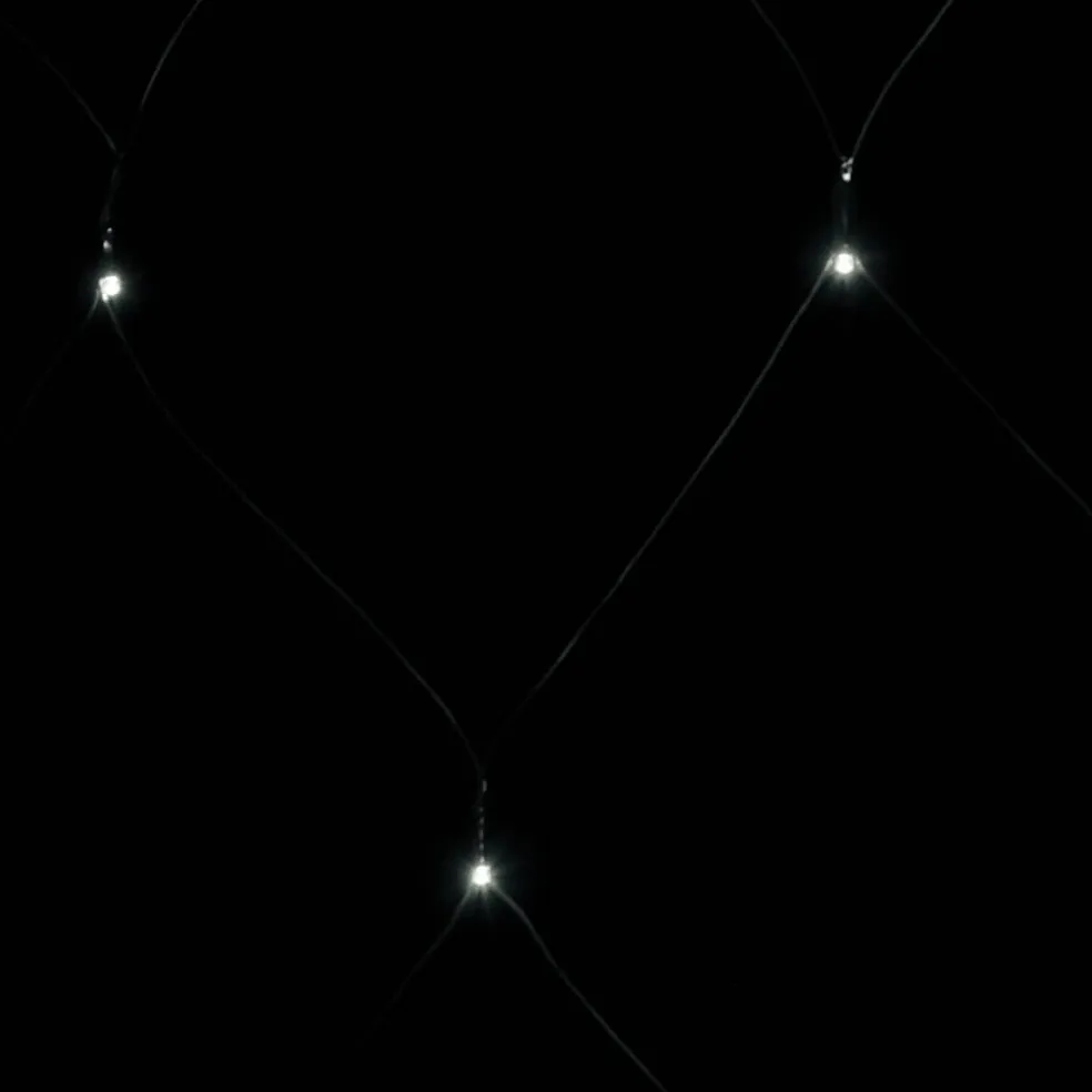 vidaXL Kerstnetverlichting 204 LED's binnen en buiten 3x2 m koudwit