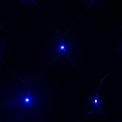 vidaXL Kerstnetverlichting 306 LED's binnen en buiten 3x3 m blauw