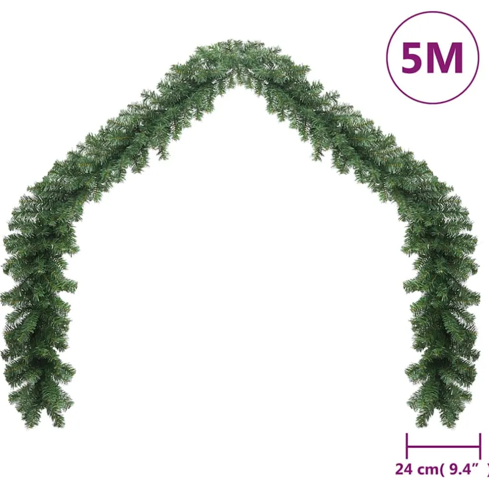 vidaXL Kerstslinger met LED-lampjes 5 m