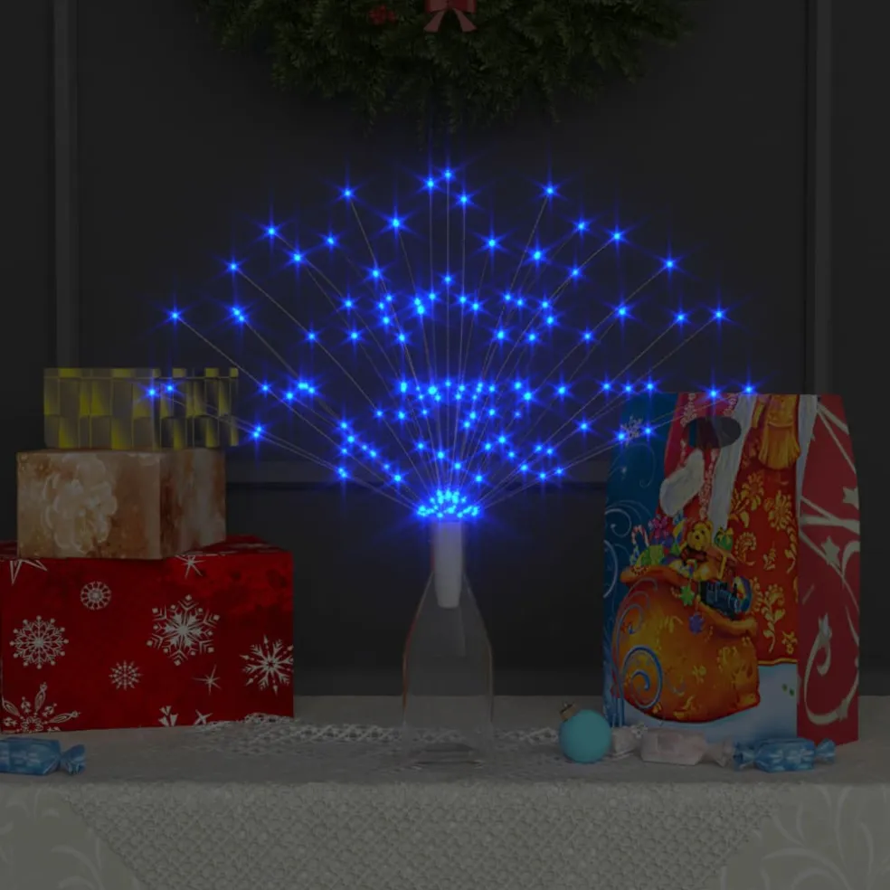 vidaXL Kerstverlichting vuurwerk 140 LED's koudwit buiten 20 cm
