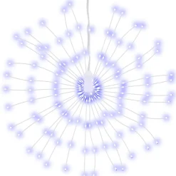 vidaXL Kerstverlichting vuurwerk 140 LED's koudwit buiten 20 cm