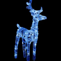 vidaXL Kerstversiering rendieren en slee 160 LED's 130 cm acryl
