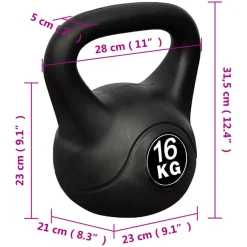 vidaXL Kettlebell 16 kg