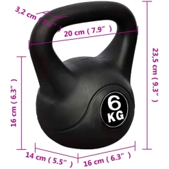 vidaXL Kettlebell 6 kg