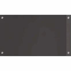 vidaXL Keukenachterwand 2 st Donkergrijs 70 x 40 cm gehard glas