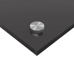 vidaXL Keukenachterwand 2 st Donkergrijs 70 x 40 cm gehard glas