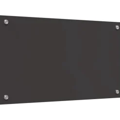 vidaXL Keukenachterwand 2 st Donkergrijs 70 x 40 cm gehard glas