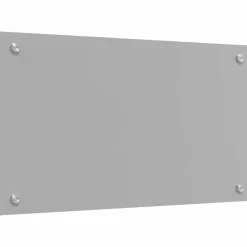 vidaXL Keukenachterwand 2 st Lichtgrijs 70 x 40 cm gehard glas