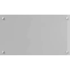 vidaXL Keukenachterwand 2 st Lichtgrijs 70 x 40 cm gehard glas