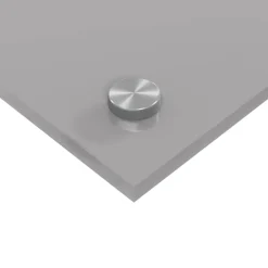 vidaXL Keukenachterwand 2 st Lichtgrijs 70 x 40 cm gehard glas