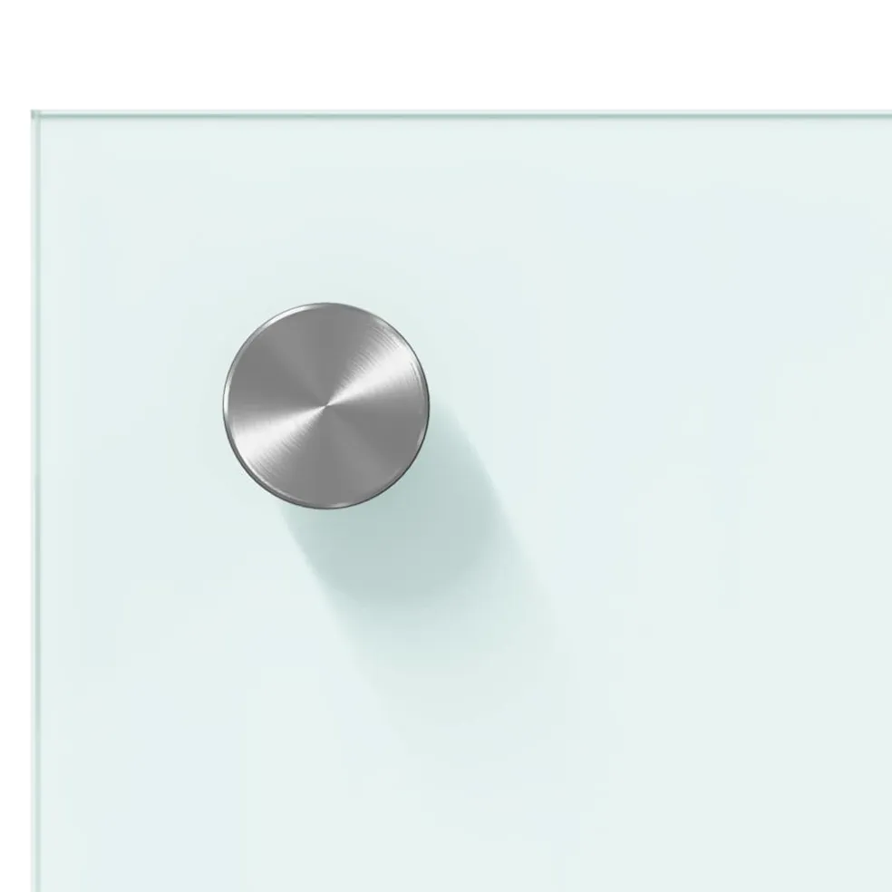 vidaXL Keukenachterwand 2 st Wit 110 x 40 cm gehard glas