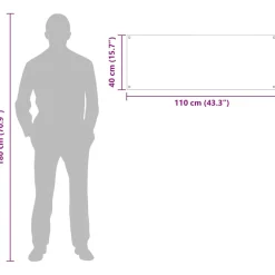 vidaXL Keukenachterwand 2 st Wit 110 x 40 cm gehard glas