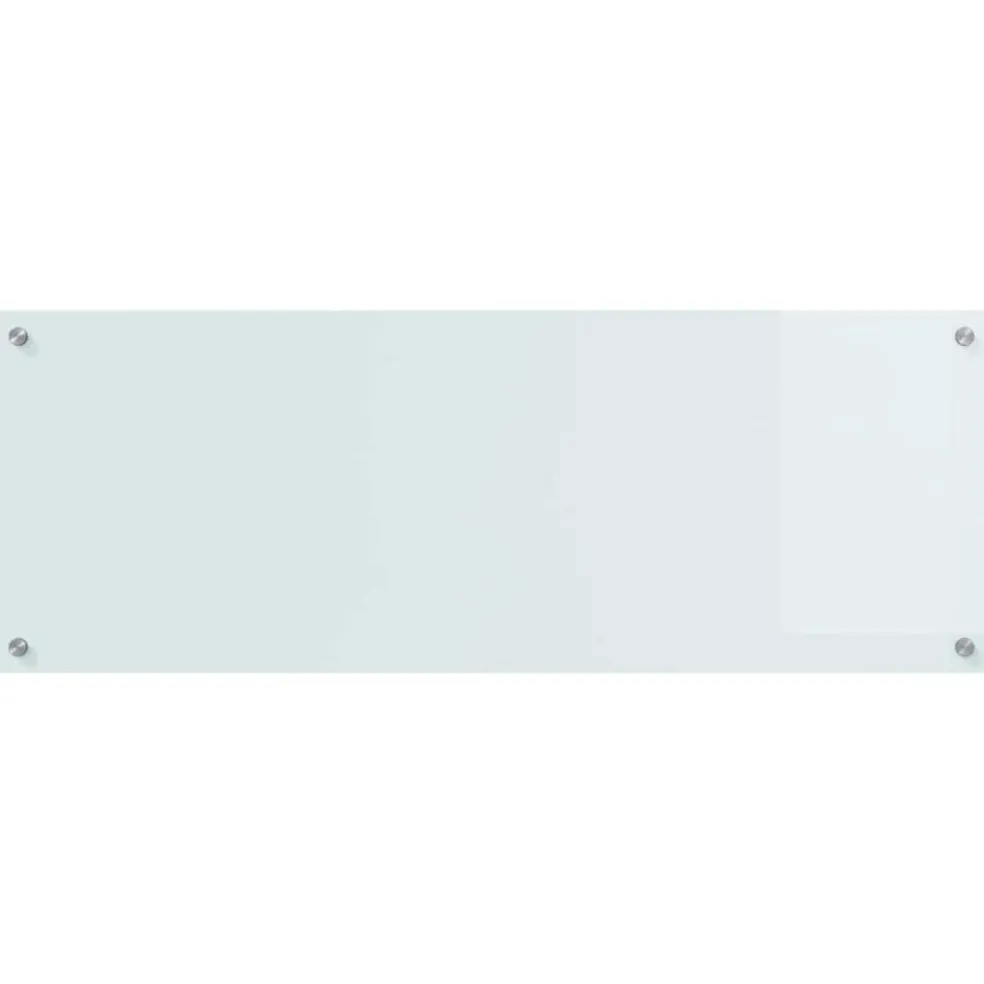 vidaXL Keukenachterwand 2 st Wit 110 x 40 cm gehard glas
