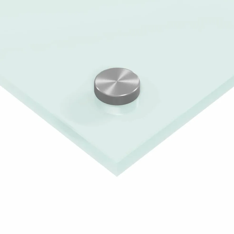 vidaXL Keukenachterwand 2 st Wit 110 x 40 cm gehard glas