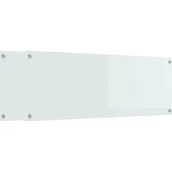 vidaXL Keukenachterwand 2 st Wit 110 x 40 cm gehard glas