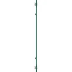vidaXL Keukenachterwand 2 st Wit 110 x 40 cm gehard glas