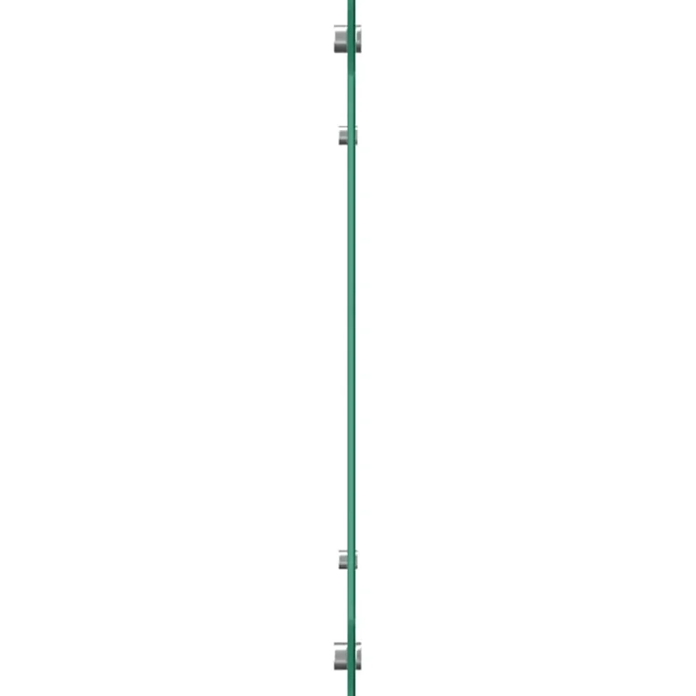 vidaXL Keukenachterwand 2 st Wit 110 x 40 cm gehard glas