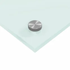vidaXL Keukenachterwand 2 st Wit 70 x 50 cm gehard glas