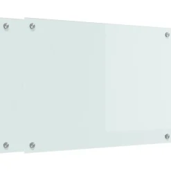 vidaXL Keukenachterwand 2 st Wit 70 x 50 cm gehard glas