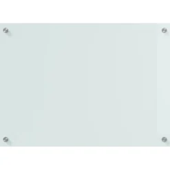 vidaXL Keukenachterwand 2 st Wit 70 x 50 cm gehard glas