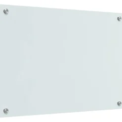 vidaXL Keukenachterwand 2 st Wit 70 x 50 cm gehard glas